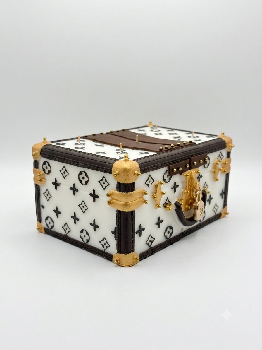 Signature Large Trunk - White