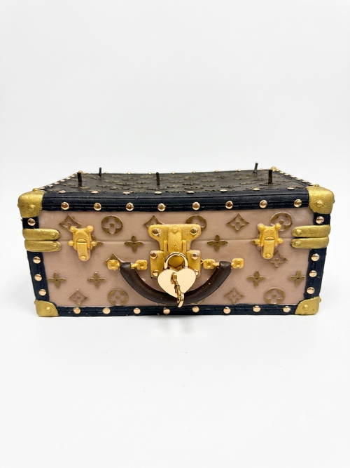 Signature Large Trunk - Brown & Beige
