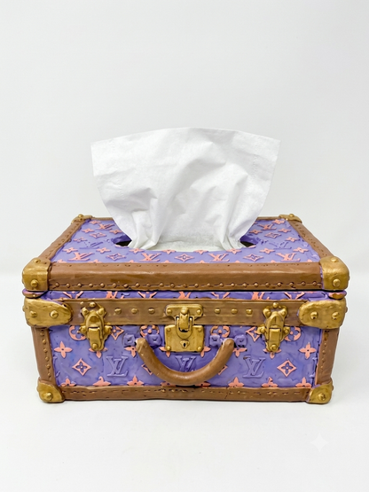 Paris Trunk Couture Tissue Box