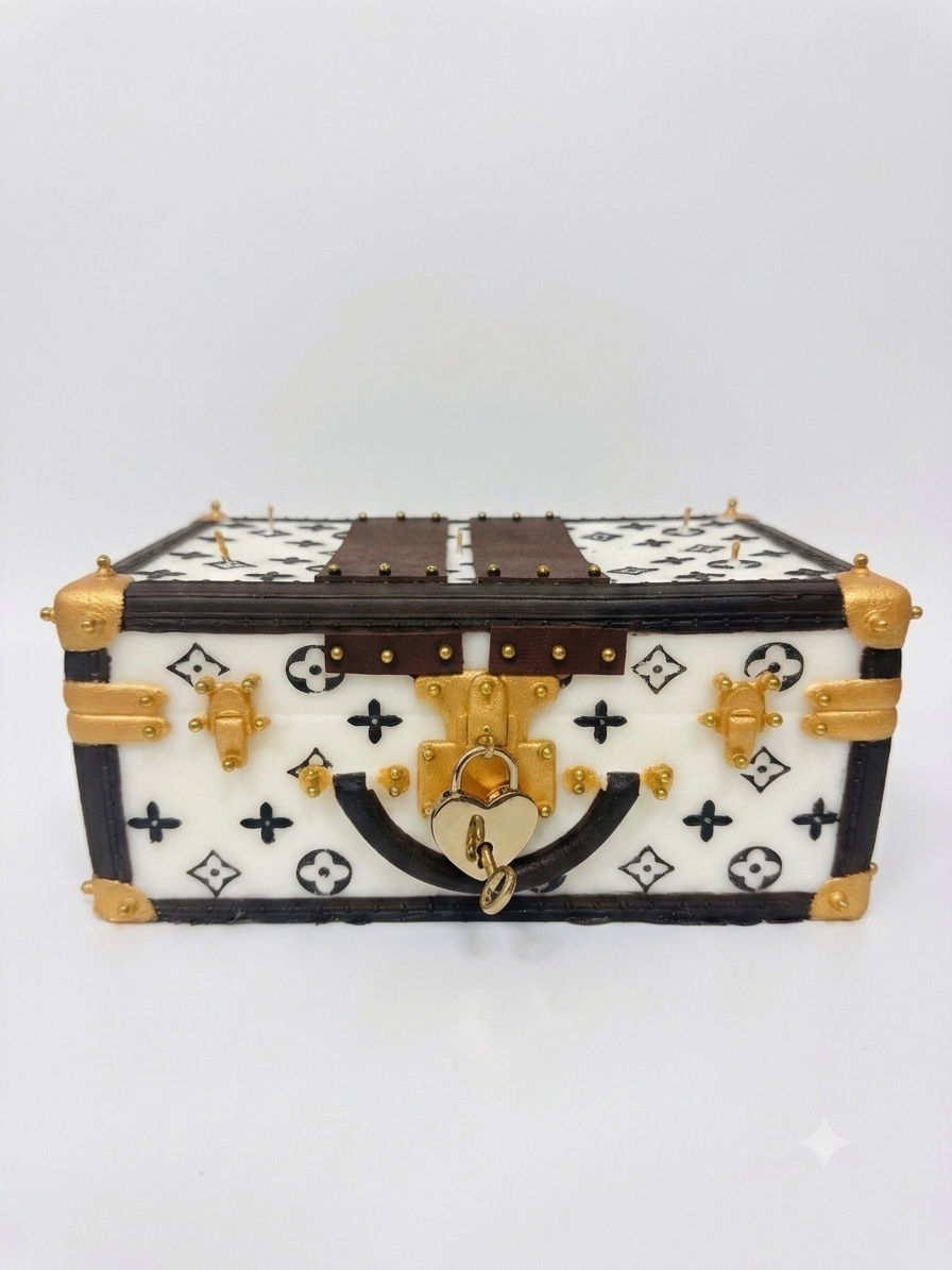 Signature Large Trunk - White