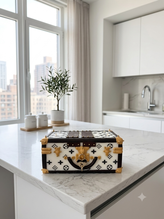 Signature Large Trunk - White
