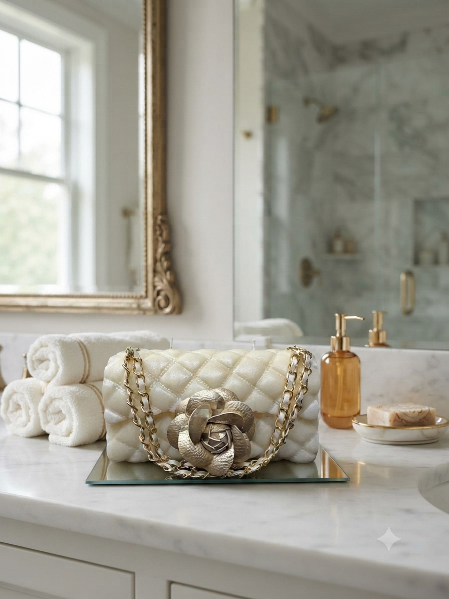 Classic Couture Leather Camelia