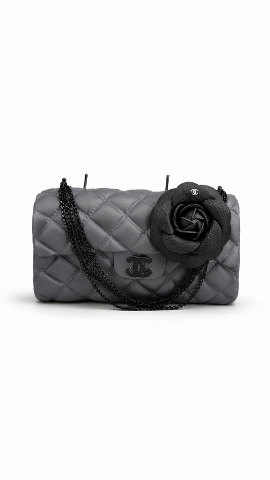 The Grey Classic & Black Flower Couture
