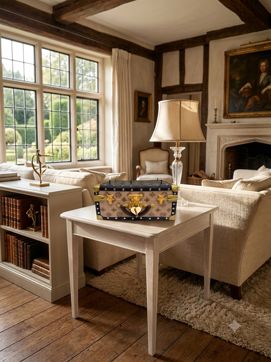 Signature Large Trunk - Brown & Beige