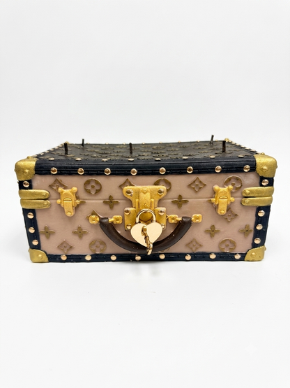 Signature Large Trunk - Brown & Beige