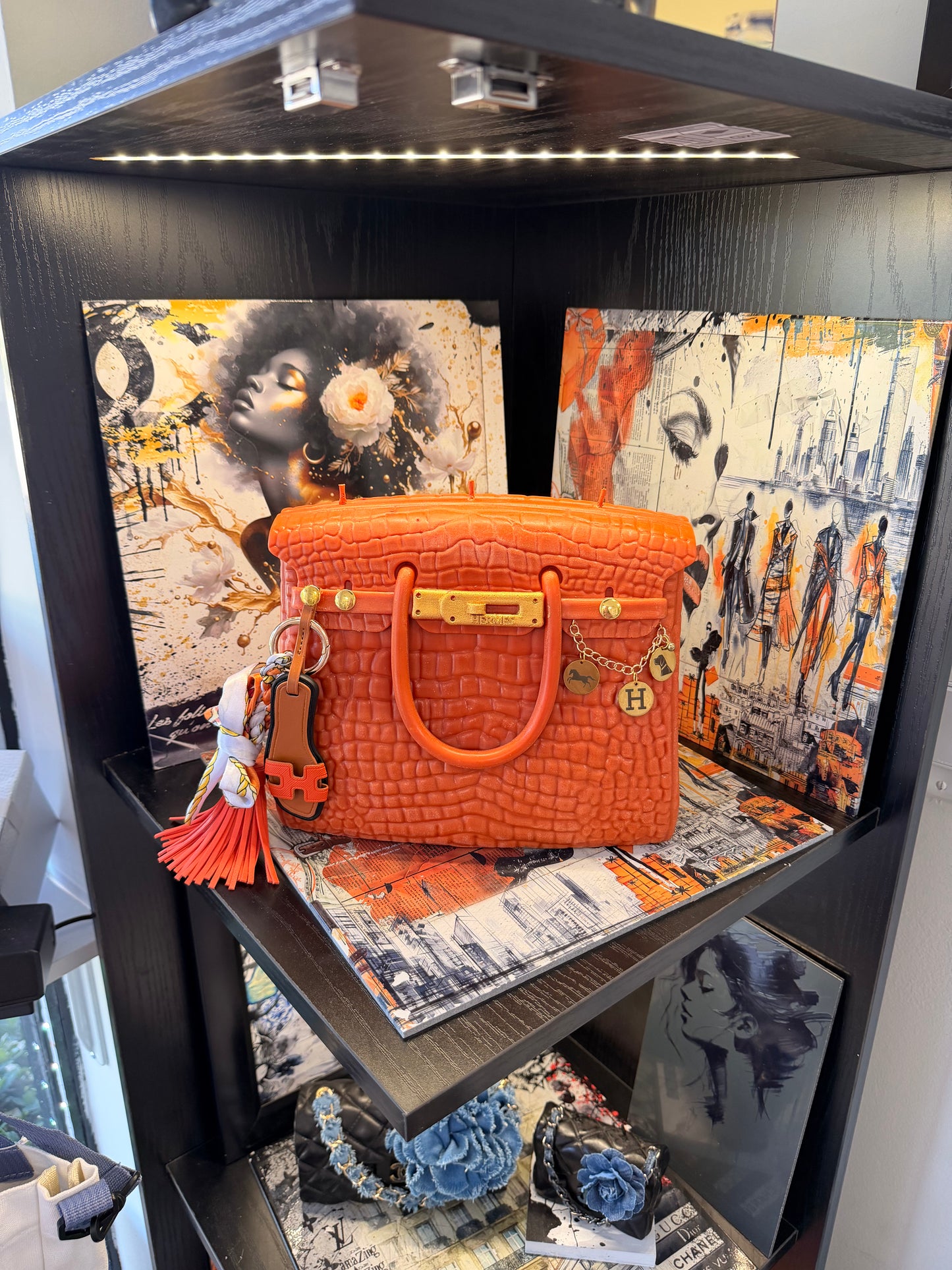 The Orange Large Iconic - Scarf Charm