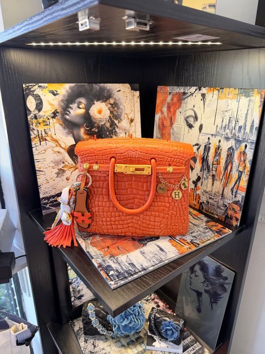 The Orange Large Iconic - Scarf Charm
